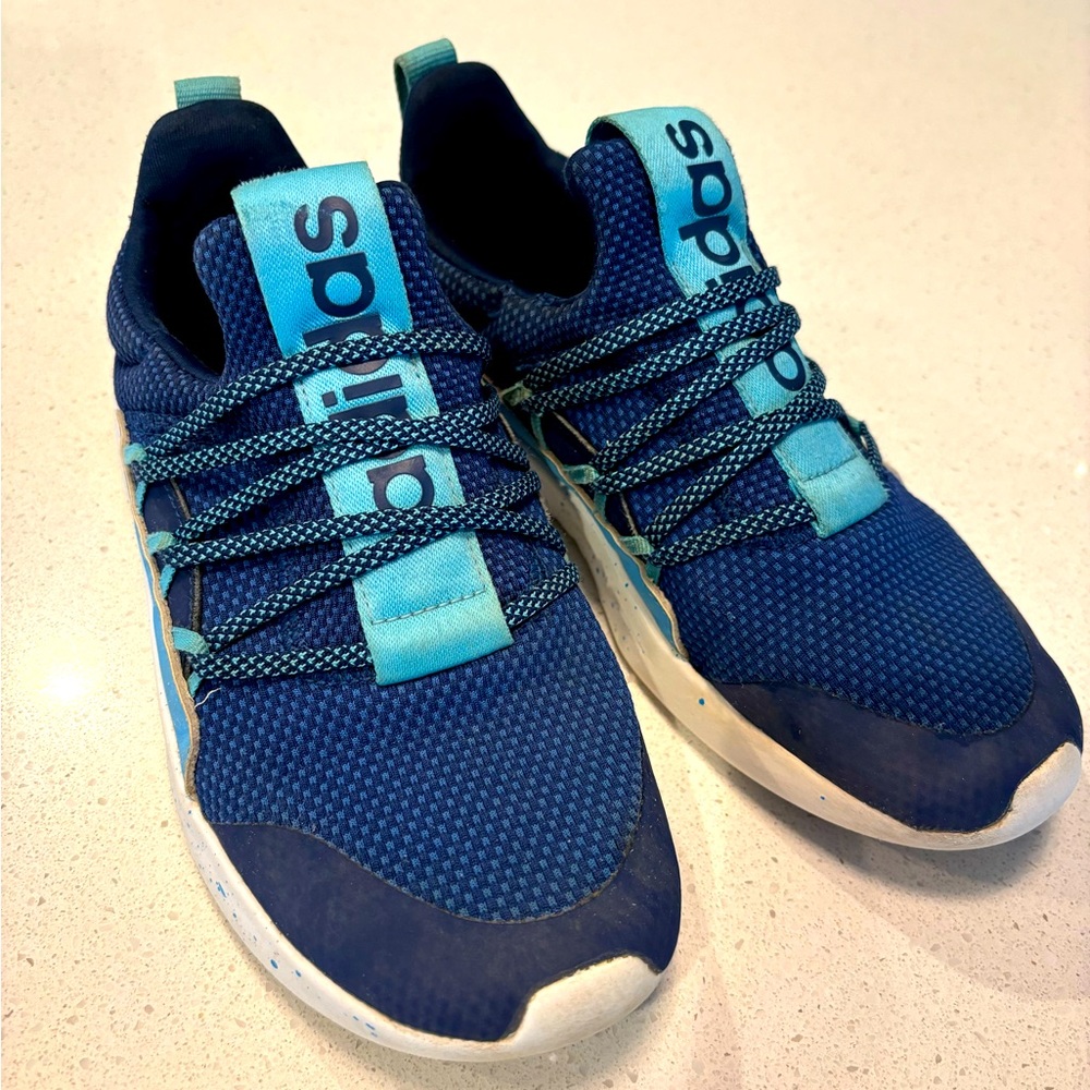 Adidas elite racer -  girls 3 blue slip on sneakers